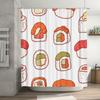 Adorable Sushi-Themed Shower Curtain With Vibrant Colors Perfect Addition For Any Bathroom!