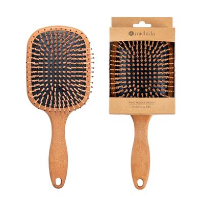 Michida King Paddle Hair Brush for Men, Women, and Children, Scalp Massage Comb for Improved Hair Quality (26cm Total Length, 1 Brush)