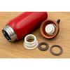 Orgo Acorn Vacuum Insulated Stainless Steel Bottle with Acorn Stylish and Red Mug, 400ml, SMBD-40, Shape, Cute,