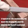 Heavy Duty Double Purpose File For Carpentry And Metalwork Anti Slip Grip Carbon Steel Blade Efficient Material Removal