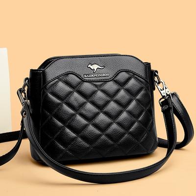 Sac Femme en Cuir Souple Sac Messager Sac à Épaule Femme Sac Carré Petit Mode Mère Femme