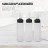 3pcs Hair Color Shampoo Applicator Bottle Refillable Hair Salon Squeeze Bottle with Cover