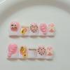 Heart-Fluttering Pink European & American Short Duckbill Nail Art