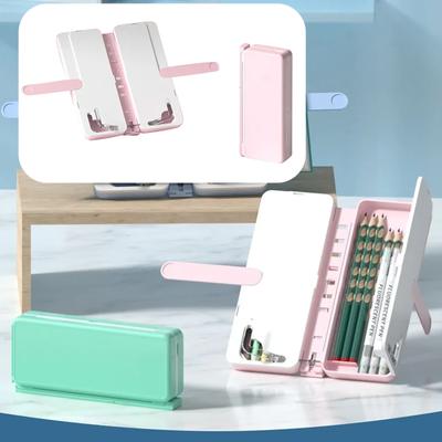 Suporte de Leitura Multifuncional Caixa de Canetas Novo Suporte de Leitura Fácil de Usar Caixa de Material Escolar Suporte Multifuncional Caixa de Material Escolar