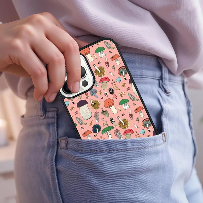 Mushroom Forest Phone Case For iPhone 17 Air 15 16e 14 13 Pro Max Coque 12 11 Pro Max PLUS Cover