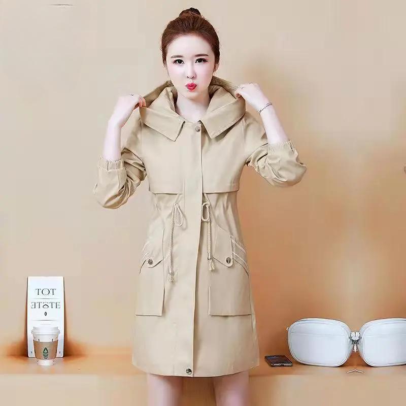 Mid-length Loose Windbreaker Fashion Windbreaker Women's Jacket Spring and Autumn Models
