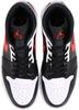 554724-075 Nike Air Jordan 1 Mid Black Chile Red White (Men's)