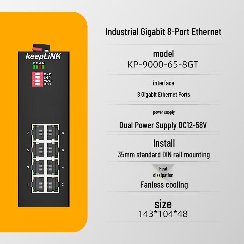 keepLINK KP-9000 Series Unmanaged Industrial Ethernet Switch