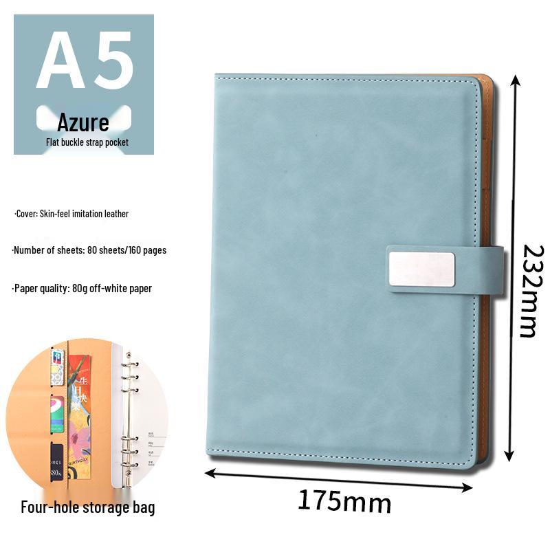 Custom A5 Loose-Leaf Business Office Notebook & Diary Set with Logo