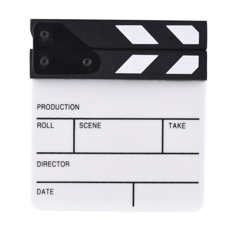 

Clapperboard Acrylic Clapper Board with Dryed Erase Features for Directors and Filmmakers 15x16.50CM 1