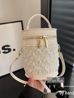 2025 Handgemaakte DIY Dames Bucket Handtas - Vroege Herfst Schouder & Crossbody