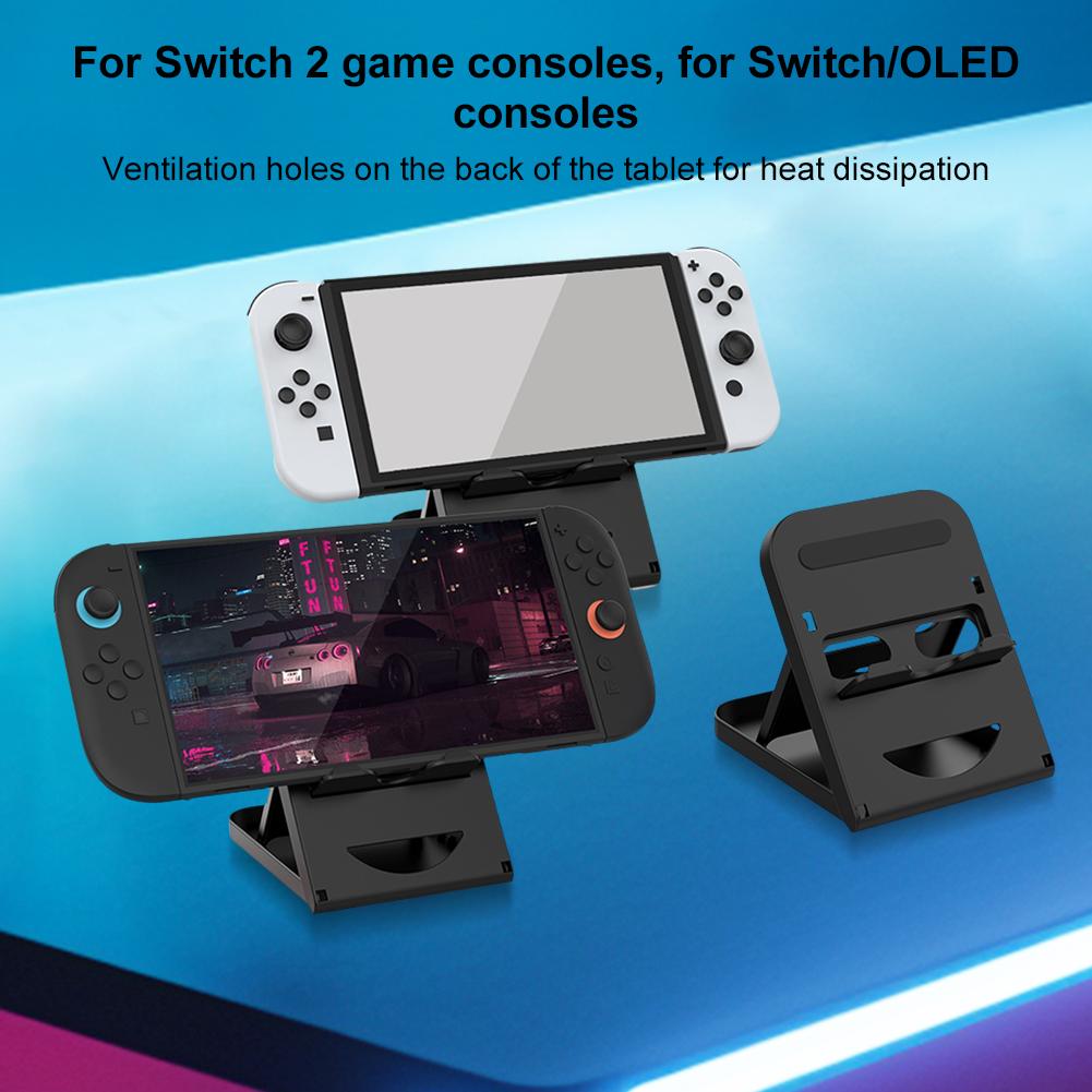 3/5Pcs For Switch 2 Foldable Base Stand Multi-angle Bracket Playstand Desktop Holder for Nintendo for Switch/OLED Game Console