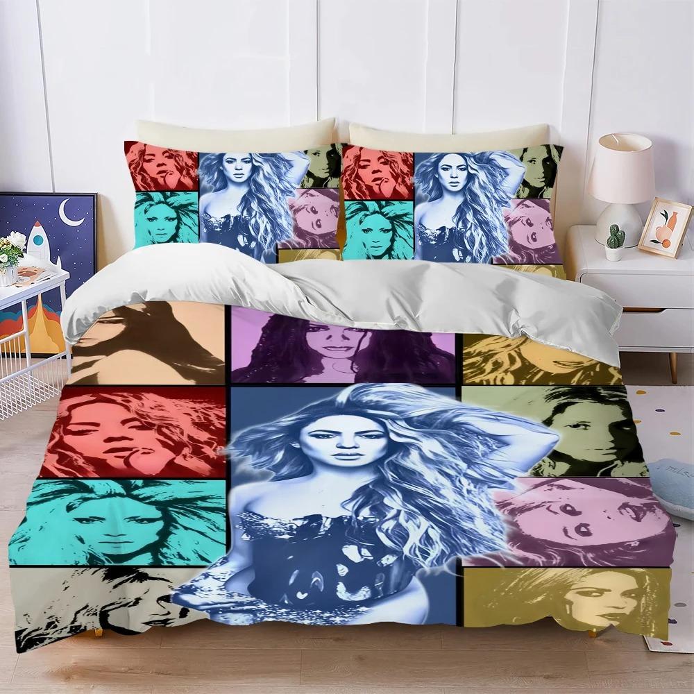 Singer Shakira Music Duvet Cover Set Home Style Bedding Soft Laundry Cotton Bed 2/3 Piece Set Four Seasons Student Dormitory