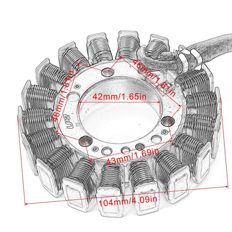 5GM-81410-00-00 Magneto Generator Engine Stator Coil Fit for Yamaha YP250 Majesty 250 2000 2001 2002 2003 2004 2005 2006 2007