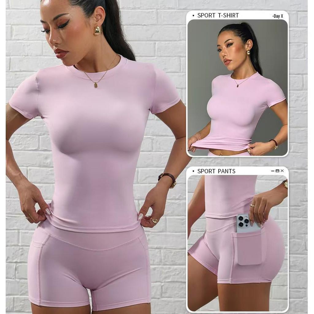 High-Stretch Quick-Dry Yoga and Running Two-Piece Set