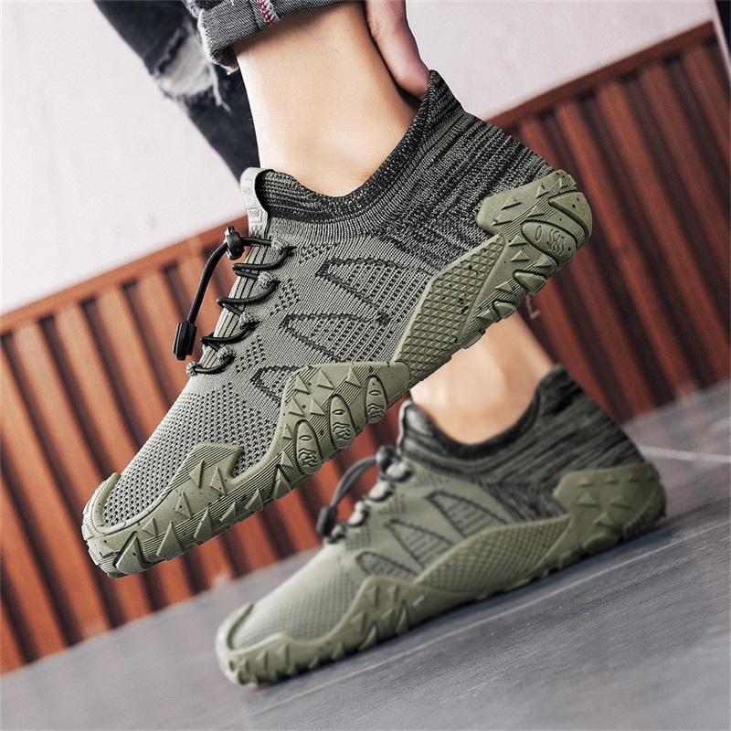 Herren Sommer Netz-Sneaker Atmungsaktiv für Freizeit Outdoor Laufen Tennis Wandern Luxuriöse Plateau-Loafer Stil Bequem Netz