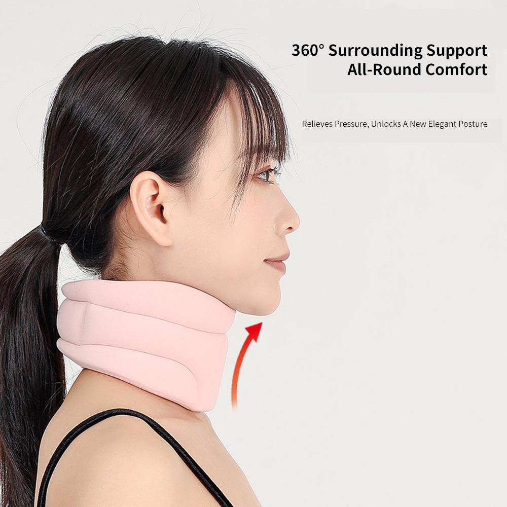Neck Support Cervical Brace Adjustable Cervical Collar Soft Durable Foam for Relieve Cervical Pain Correct Forward Head Posture