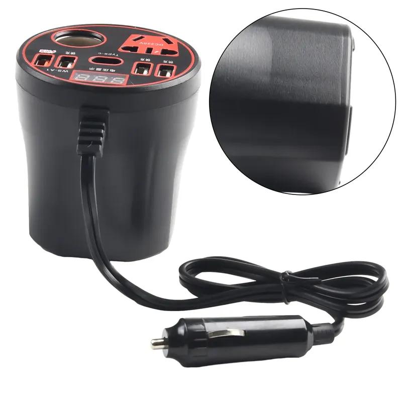 200W Car Inverter 12V/24V DC 24V/12V To DC 220V/110V Converter Led Display Multi-function Charger Socket Fast Charging Car Parts