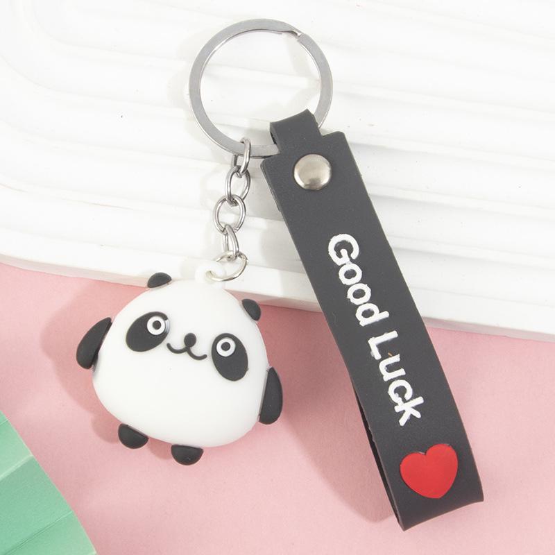 Sichuan Panda Bamboo Keychain Ornament: Cute Chengdu Zoo-Inspired Small Gift