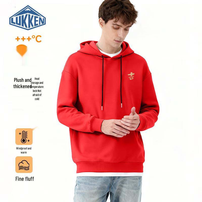 LUKKEN Мужская толстовка с капюшоном на флисовой подкладке «Год Лошади» 2XL