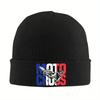 Nouveaux Bonnets Motocross Français Bonnet Unisexe Femmes Vintage Hippie Chapeau Tricoté Hiver Casquettes Élastiques Imprimées