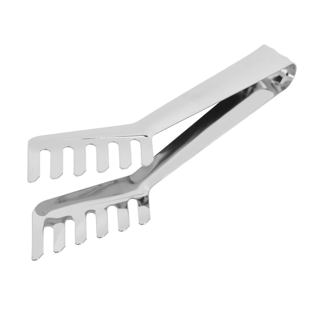 Comb Shaped Stainless Steel Spaghetti Tongs Noodles Pasta Clip Kitchen Cooking Tool