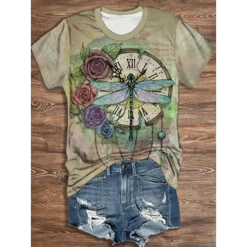 Summer Women T-shirt Cute Cat Pattern 3d Print T Shirt Fashion Casual Short Sleeve T Shirt Female Tops Tee Animal Clothes Girl