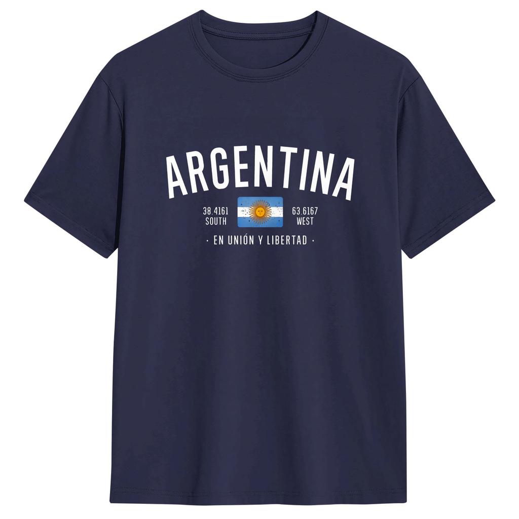 Argentina Flag 100 Cotton Tshirt For Male Summer Vintage Tshirts O Neck Trendy Tee Shirt Plus Size Dropshipping Clothing