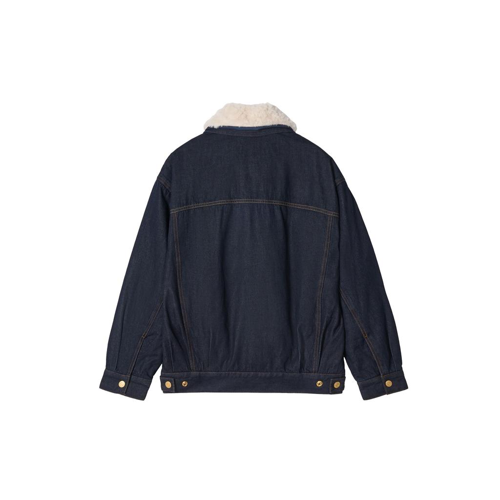Levis Year Of The Horse Limited Edition Relaxed Comfortable Faux Shearling Denim Jacket Women jackets 006Q4-0000