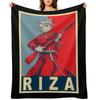 Hawkeye Riza - Poster Throw Blanket Retros Warm Wednesday Thermal Blankets