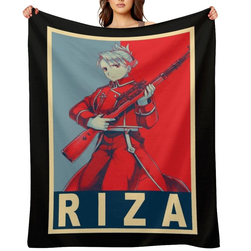 Hawkeye Riza - Poster Throw Blanket Retros Warm Wednesday Thermal Blankets