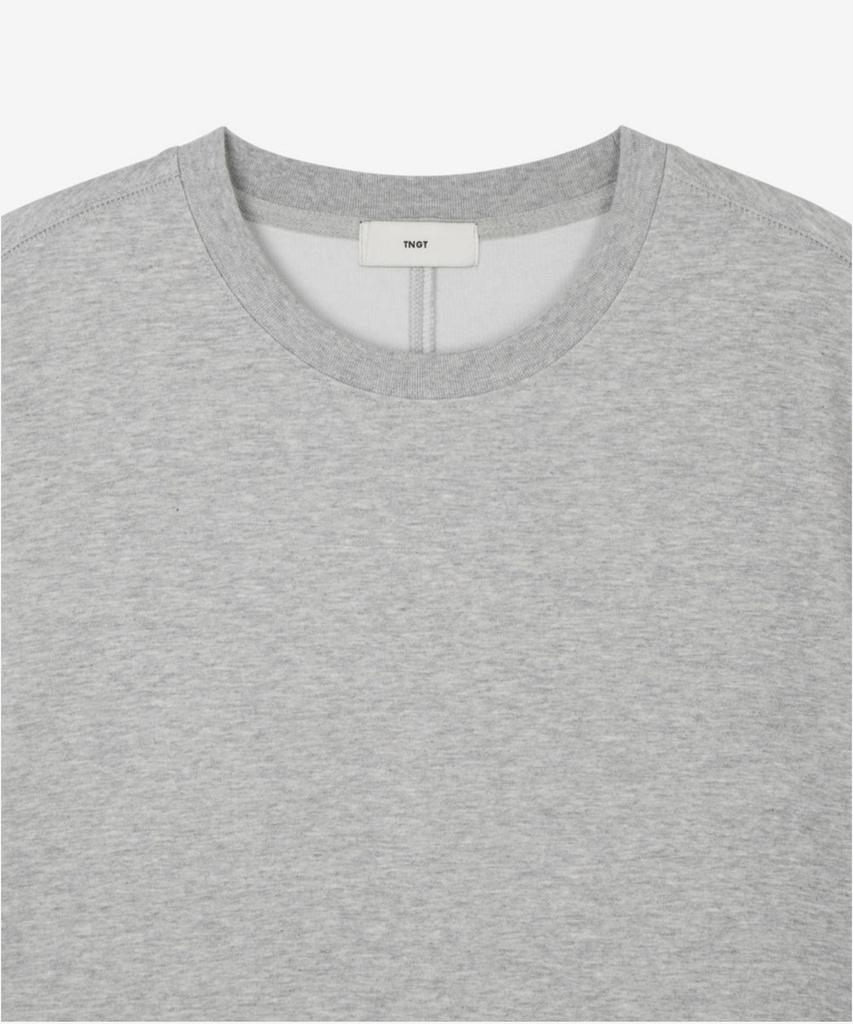 Tienjiti W Essential Cropped Tee (Melange Gray) Tnts6E205G2