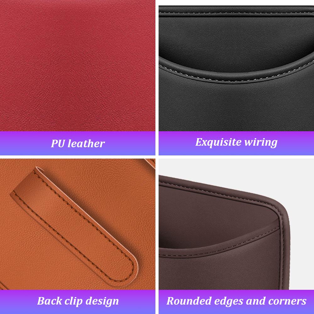 BBJA7 Car Door Cup Holder Box Storage Bin Seat Back Organizer Bag For BMW E46 E87 E60 E90 F48 E70 F15 G20 G30 i4 i7 G02 G05 X1X3 X5 X6