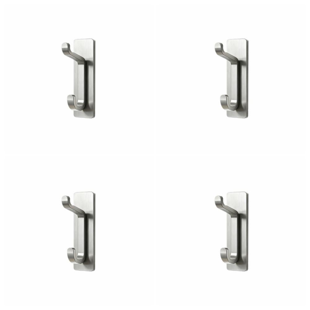 4PCS Moisture-proof Wall-Mounted Hooks Waterproof Strong Adhesive Hooks Closet Hooks  Dorm Closet