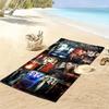 Name Custom Supernatural Poster Print Beach Towel, Large Soft Quick Dry Towel for Beach Camping Swimming