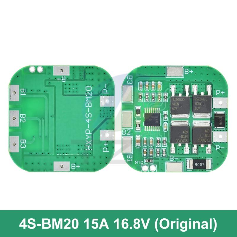 1/5PCS 4S 14.8V / 16.8V 20A peak li-ion BMS PCM battery protection board bms pcm for lithium LicoO2 Limn2O4 18650 li battery