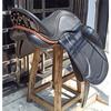 Leather Dressage Double Flap Changeable Gullets Saddle, Size 17", 17.5", 18"