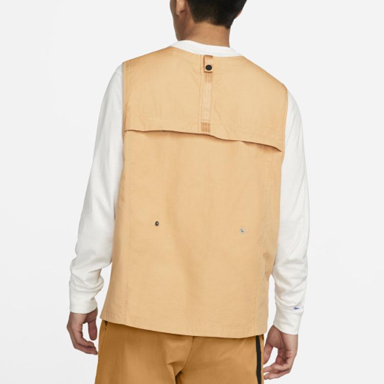 Nike Sportswear Tech Pack Solid Color Zip-Up Sleeveless Jacket Men Outerwear Maize-Yellow DM5535-737