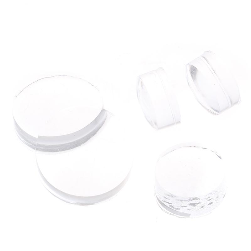 5Pcs Nail Seal Stamp Template Replacement Transfer Stamper Silicone Refill Head