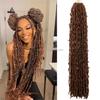 Extensii Croșetate Butterfly Locs pentru Împletit Păr Moale Sintetic Single Weft Meșe Faux Locks Împletitură Creț Dreadlocks Meșe Faux Locks