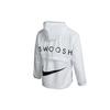Nike Men's Swoosh Logo Printed Wind Proof Jacket White DJ8038-100