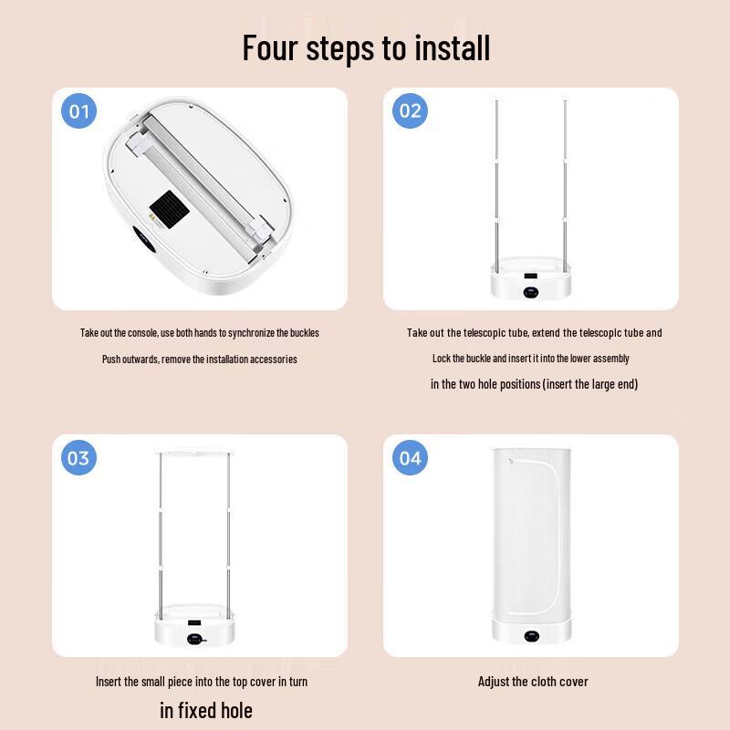 Midea Foldable Electric Clothes Dryer CN plug (adapter included)