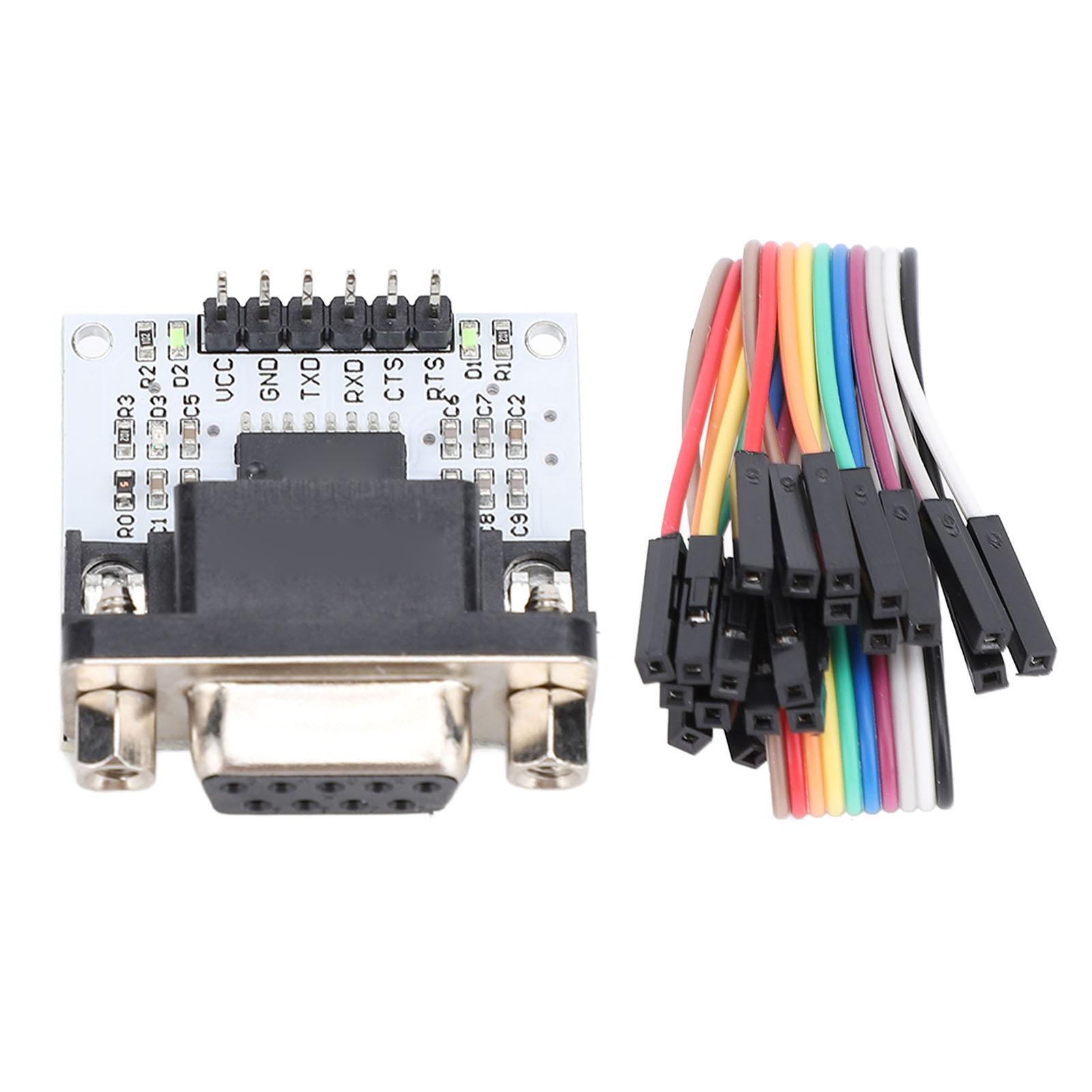 

232 to TTL Module 3-5.5V Power Supply SP3232 Chip DB9 UART Interface 232 Board with LED Indicator Male Head