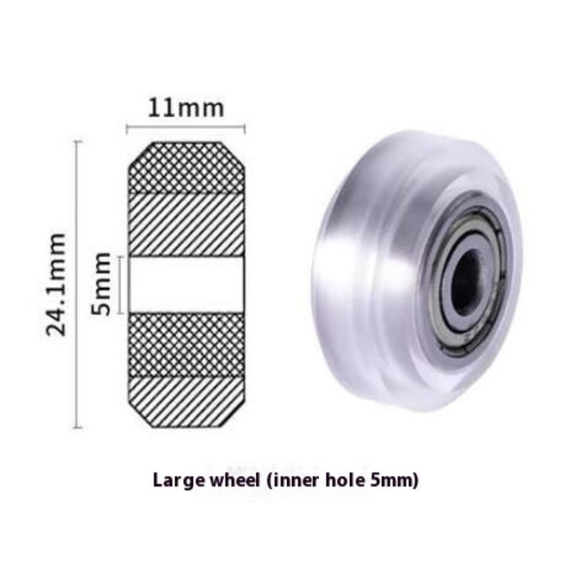 1Pc CNC Plastic POM Wheel With Bearing Idler V-Slot Aluminum Profile Perlin Pulley Big Small For 3D Printer Ender3 V2