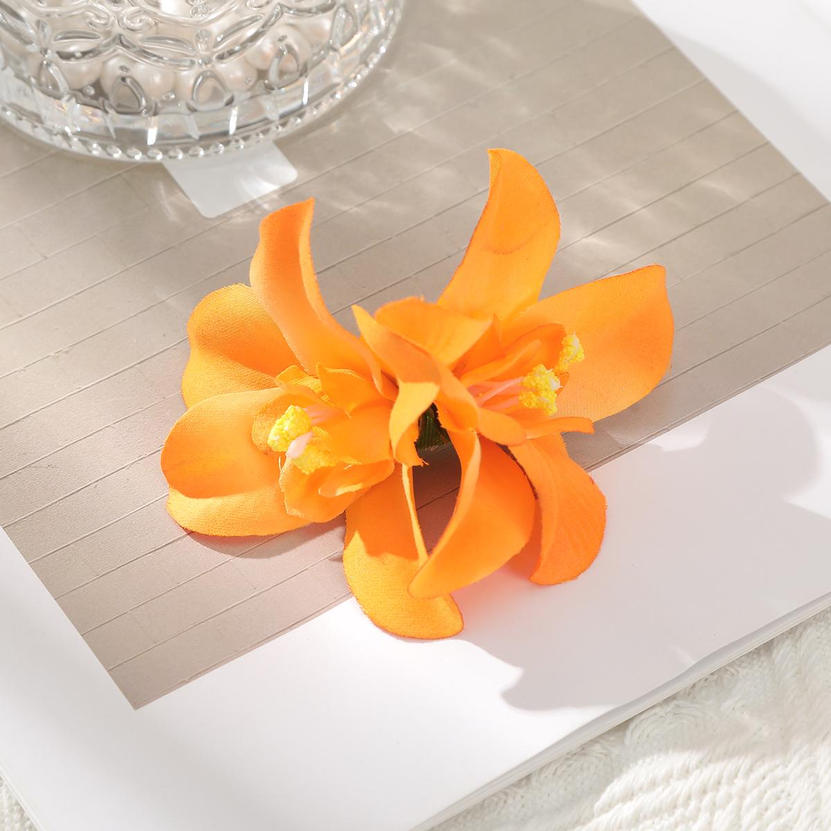 

Элегантные богемные цветочные маленькие заколки для волос с искусственным цветком, боковые заколки для волос, пляжные аксессуары для отдыха для женщин