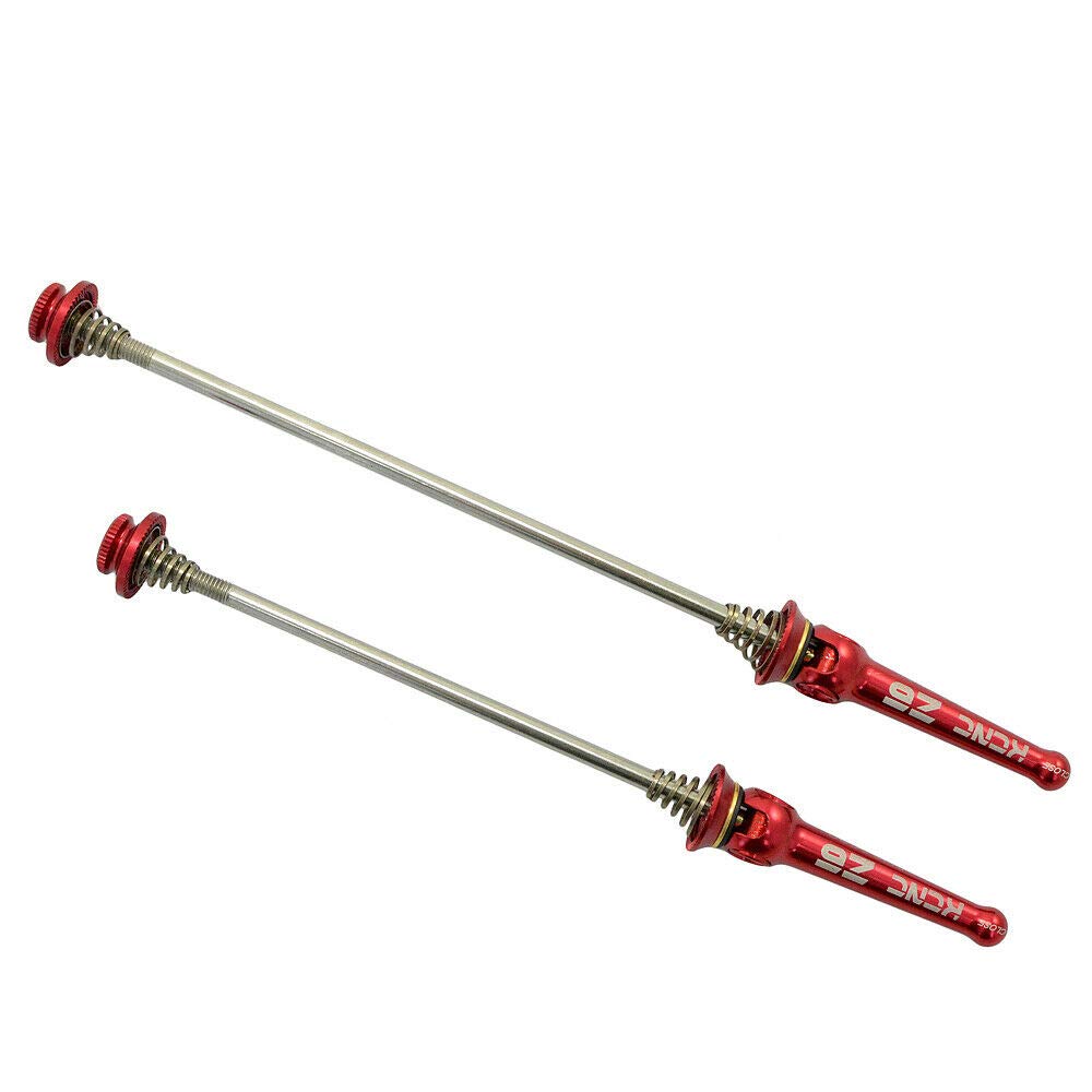 KCNC Z6 KQR Road Stainless Axle Hub SK2114 Skewer, Red, KQR-04-RD-R,