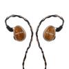 Sivga Nightingale Pro Planar Magnetic Drive Earphones with Aviation-Grade Aluminum-Magnesium Alloy Housing, Spotted Wood Faceplate, and 0.008mm