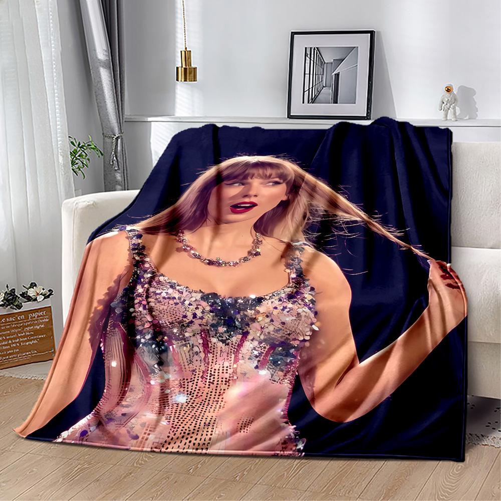 Taylor Swift Performance Blanket Comfortable Suitable for Sofa Office Chair All-Season Use Modern Gifts For Family Or Friends