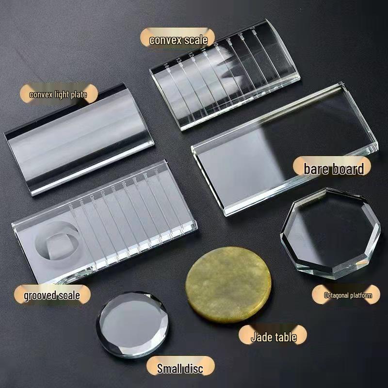 Crystal Eyelash Extension Tray and Glue Pad
