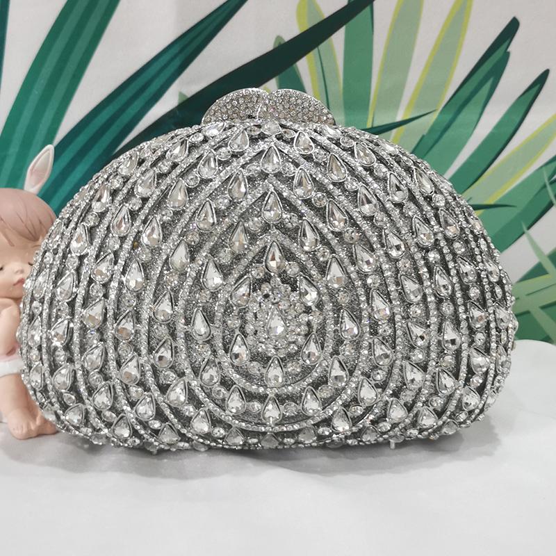 Rhinestone Evening Crystal Clutch Wedding Prom Purse Luxury Women’s Party Wedding Clutches Ladies Prom Bags Formal Clutches